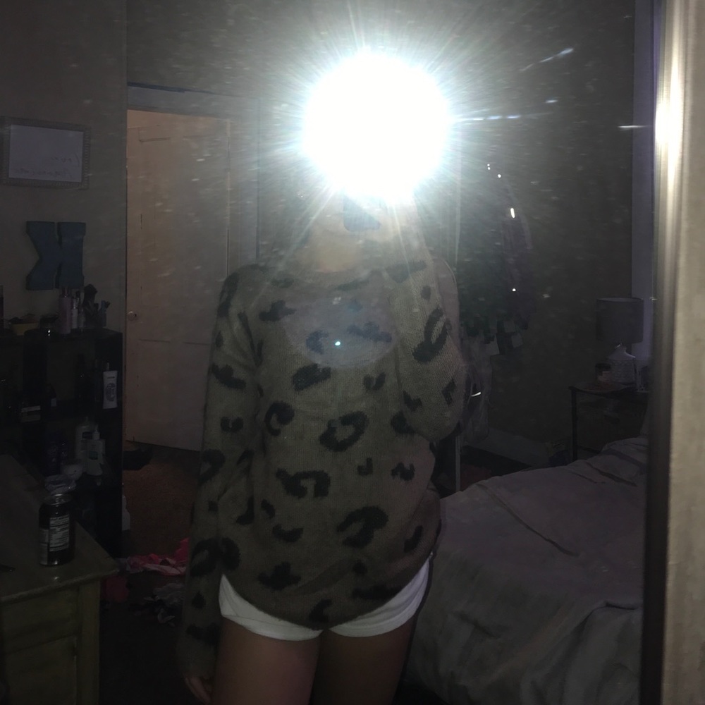 Cheetah print sweater